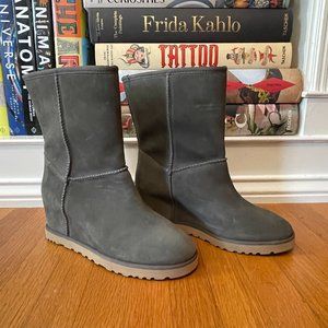 UGG Women's Classic Femme Short Boot, Slate, 9